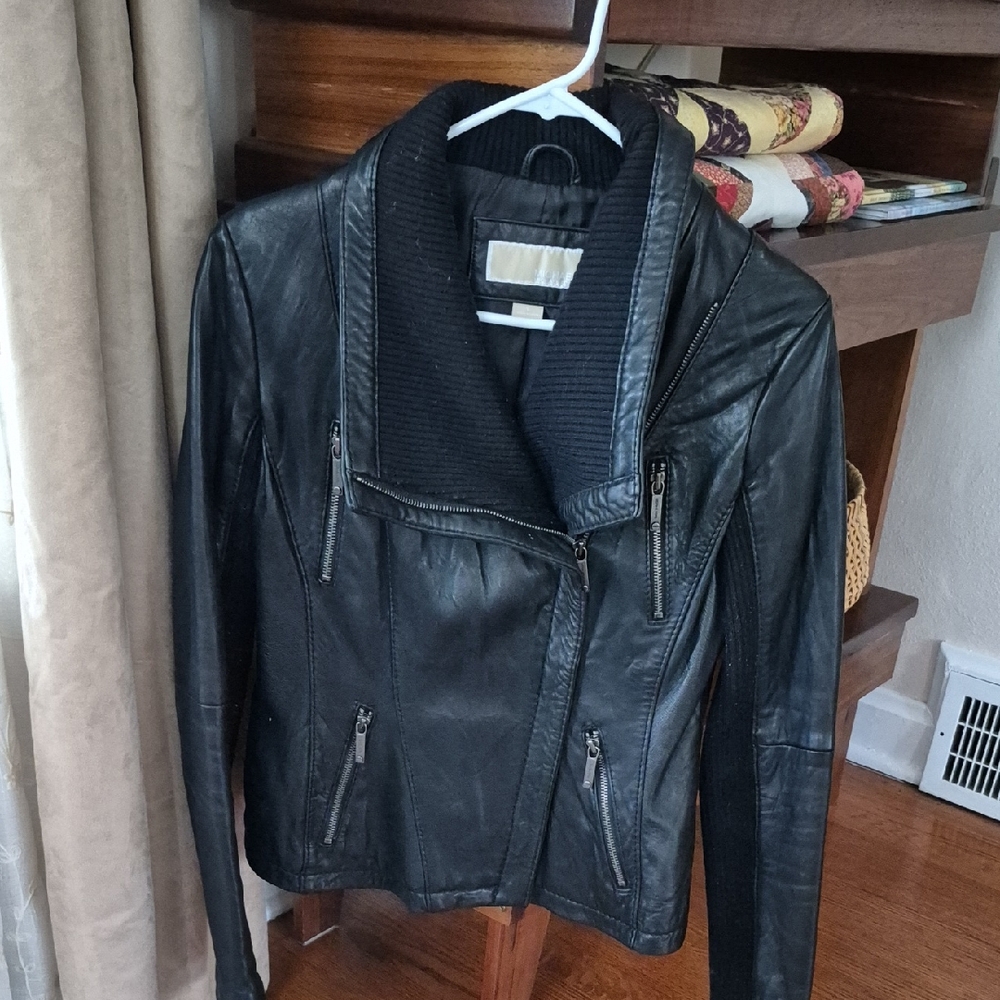 Michael Kors Black Leather Jacket